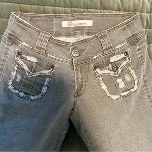Z. Cavaricci 90s Y2K Denim Deluxe Women's Vintage Gray Jeans Size 7